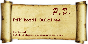 Pákozdi Dulcinea névjegykártya